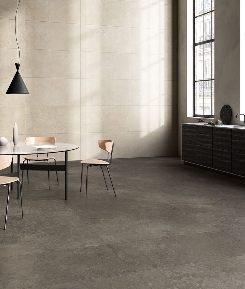 Carrelage grès cérame effet pierre LAROCHE MUD 60X120 - 1,44m²
