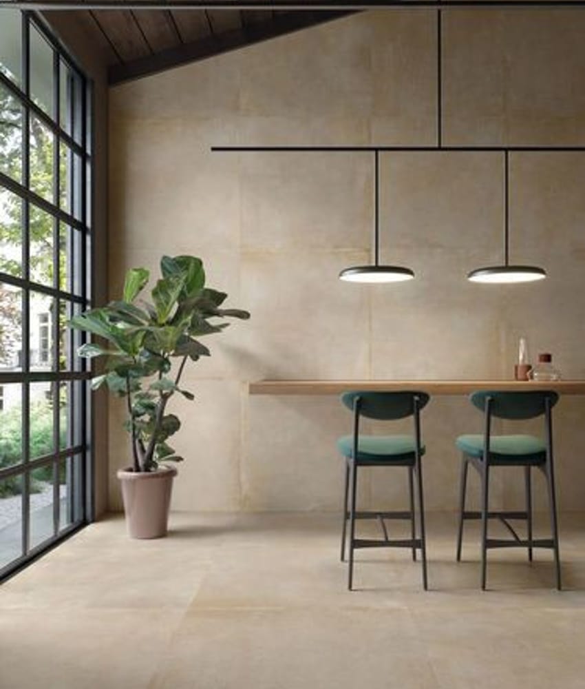 Carrelage imitation ciment NOVATO GOLD R10 - 80X80 - 1,28 m²
