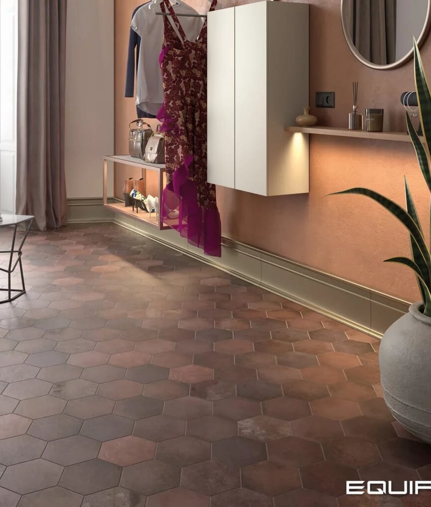 Carrelage hexagonal HOUDAN WINE 17,5x20- 0,71 m²