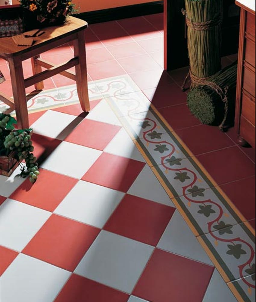 Carrelage couleur Carrelage uni rouge vieilli 20x20 cm 1900 Rojizo - 1m² - As de Carreaux