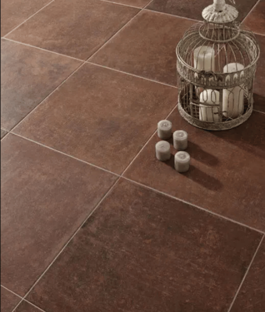 Carrelage aspect terre cuite CONI ROSSO NATURAL R10 30,5x30,5- 1,12 m²