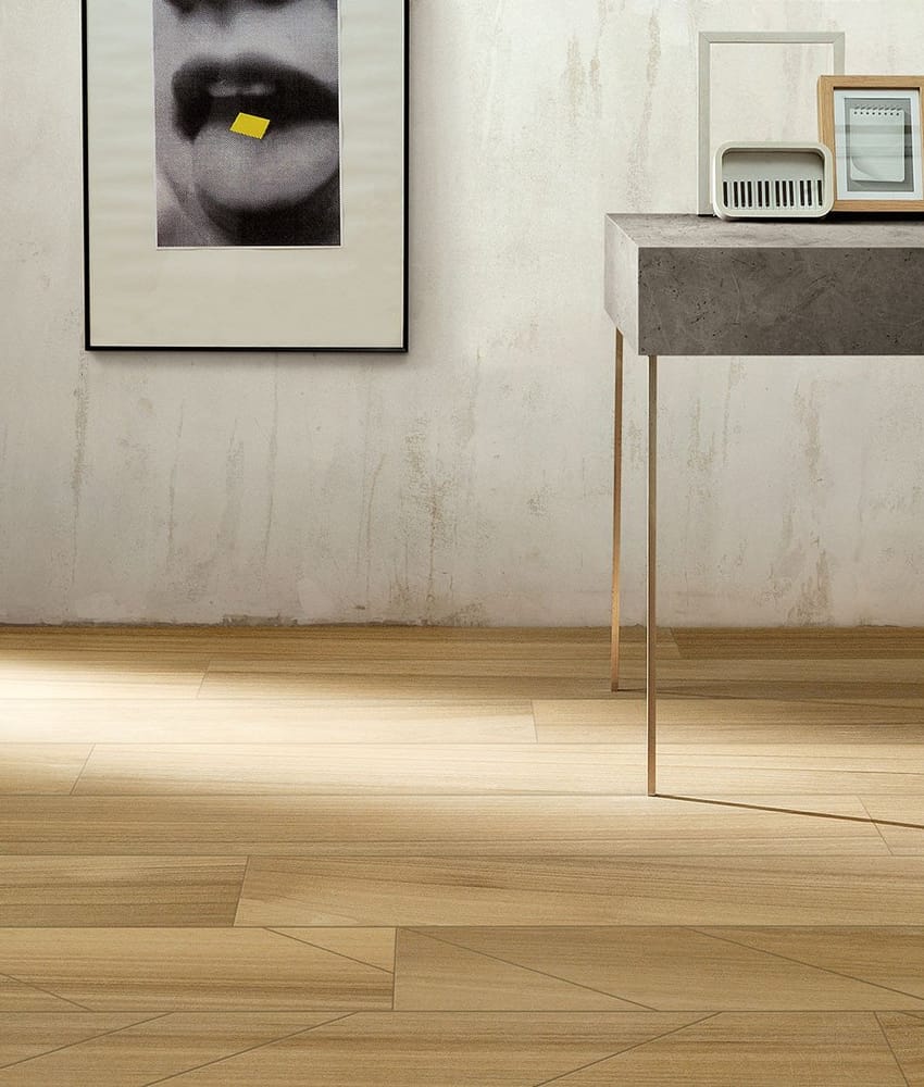 Carrelage anti dérapant rectifié effet parquet AFFOUX TABACCO ANTISLIP 15,1X90,6 - 1,23m²
