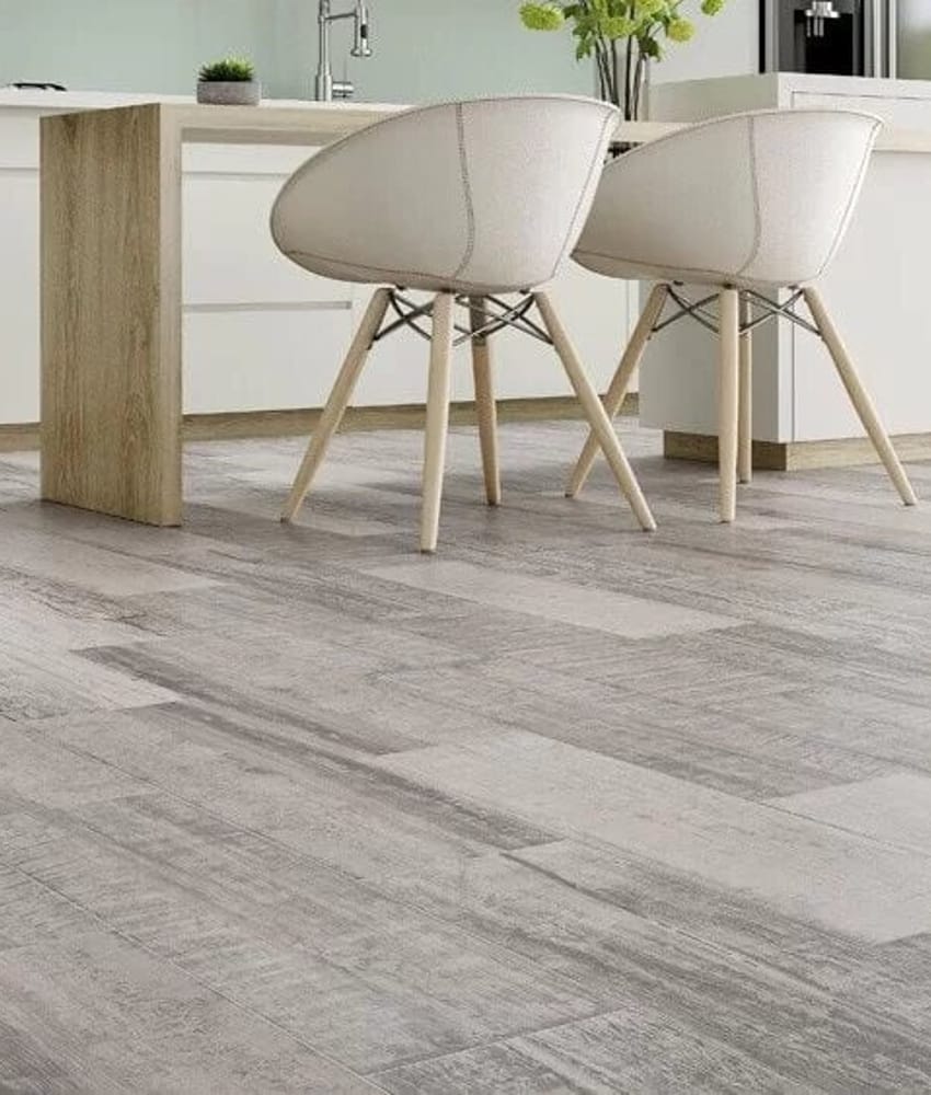 Carrelage imitation parquet vieilli ORIGEN GRIS - 20.2x66.2CM - R9 - 1.20 m²