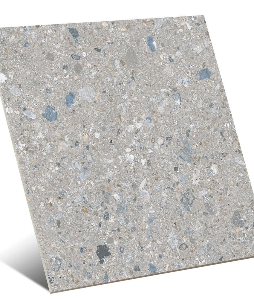 Carrelage grand format aspect terrazzo JACEE CENIZA  120X120- 1,44 m²