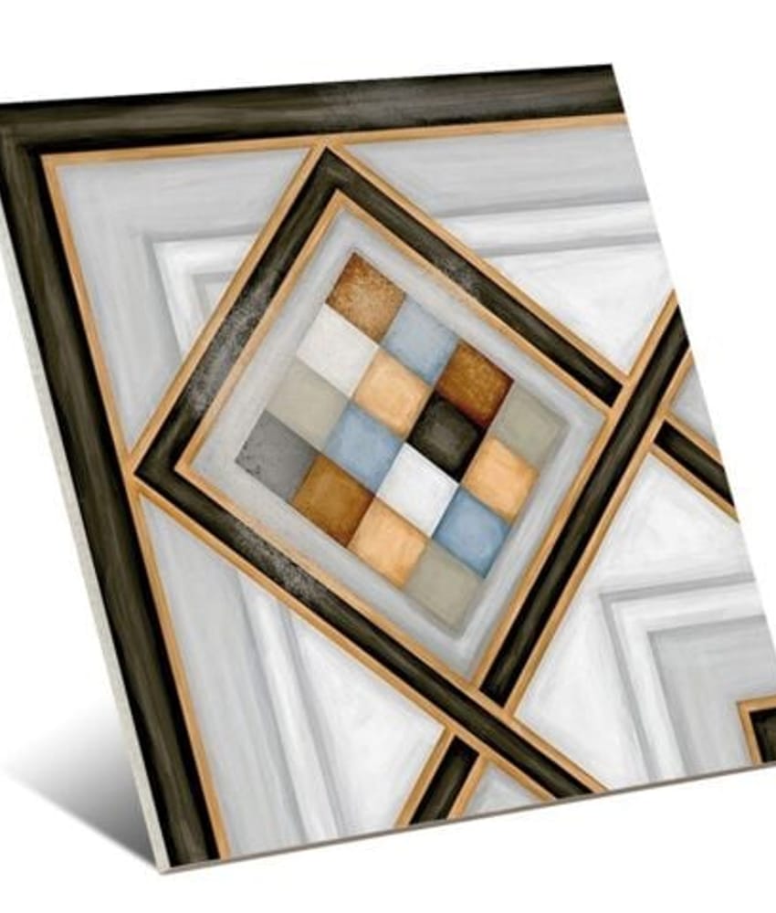 Carrelage interieur pas cher Carrelage d'angle style ciment 20x20 cm POMBO-3 - unité - As de Carreaux