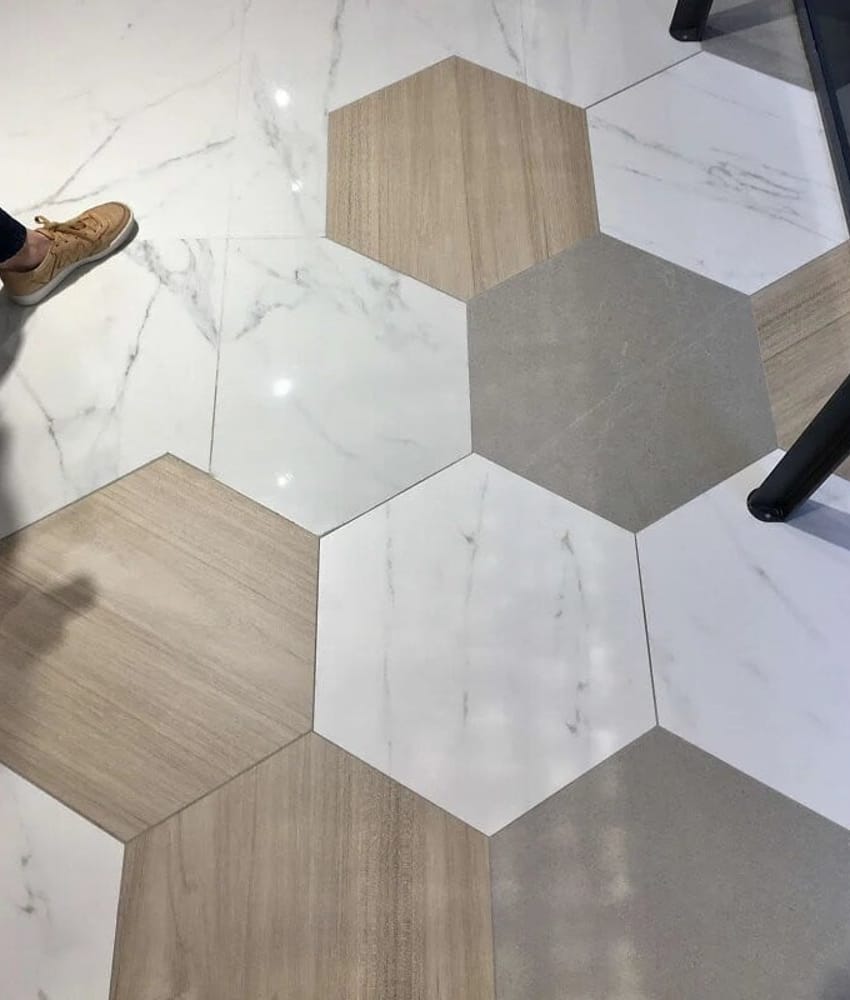 Carrelage grand format HEXAGONO BELICE NATURAL 51.9x59.9 cm - 0.93 m²