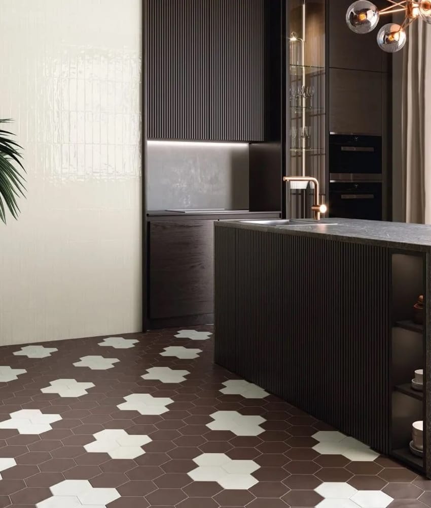 GEOMETRY HEX WHITE MAT 15X17,3 - 0,86 m²