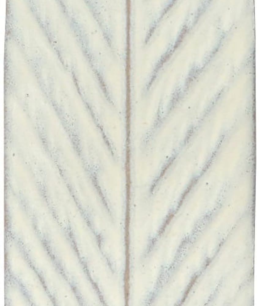 CERAMIQUE FEUILLES LONGUES BLANCHES 19,5x5,7 cm- 0,42 m²