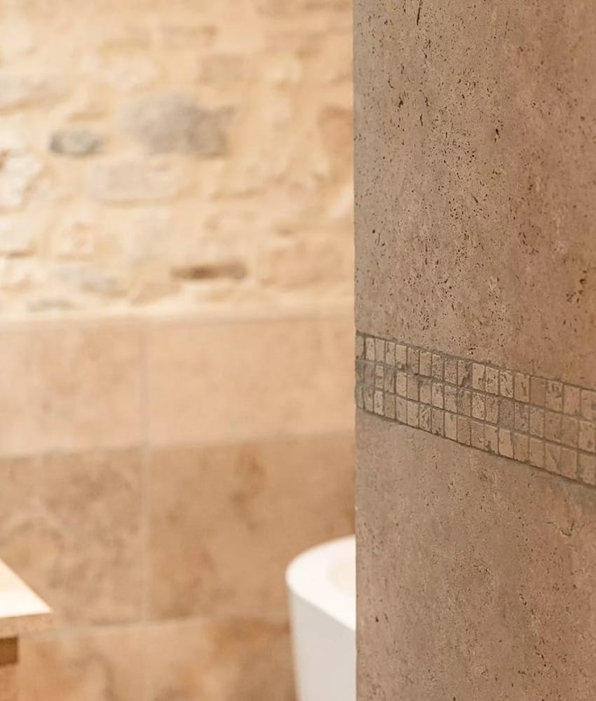 Carrelage pierre naturelle TRAVERTIN LIGHT MIX 40x60 cm 1er choix EP.12MM - 0.24 m²