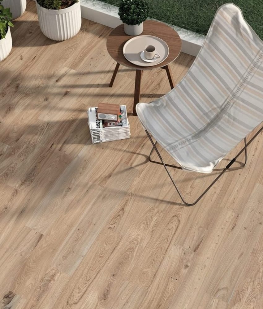 Carrelage imitation parquet vieilli OREGON NATURAL - 15X90 CM - R9 - 1.08 m² - As de Carreaux