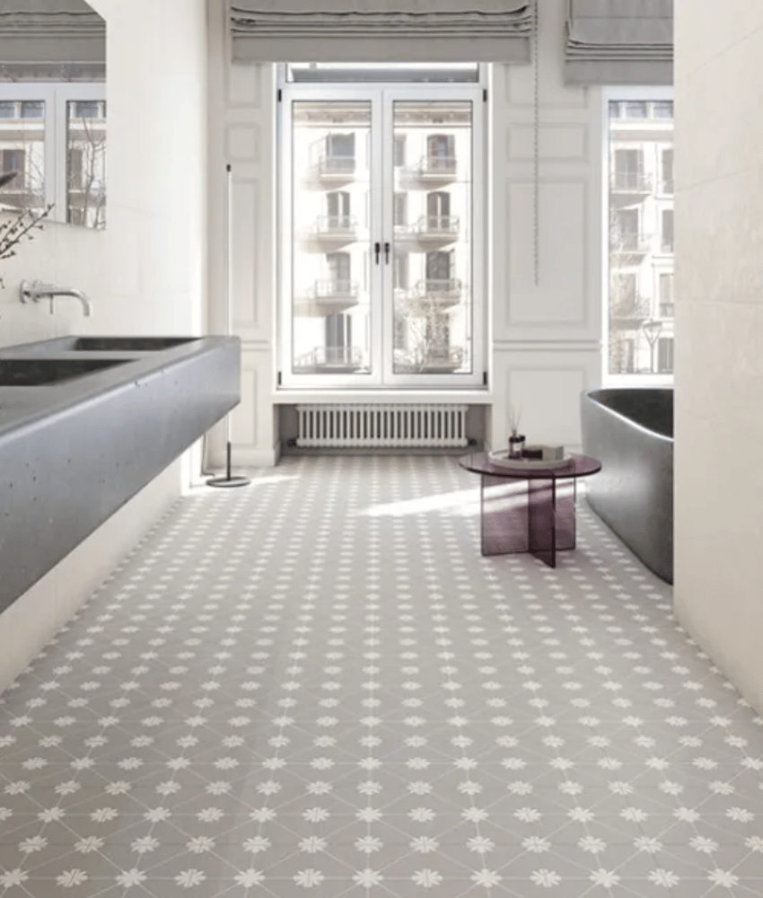 Carrelage imitation ciment  TUBAN GRIS - 20x20 - 1 m²