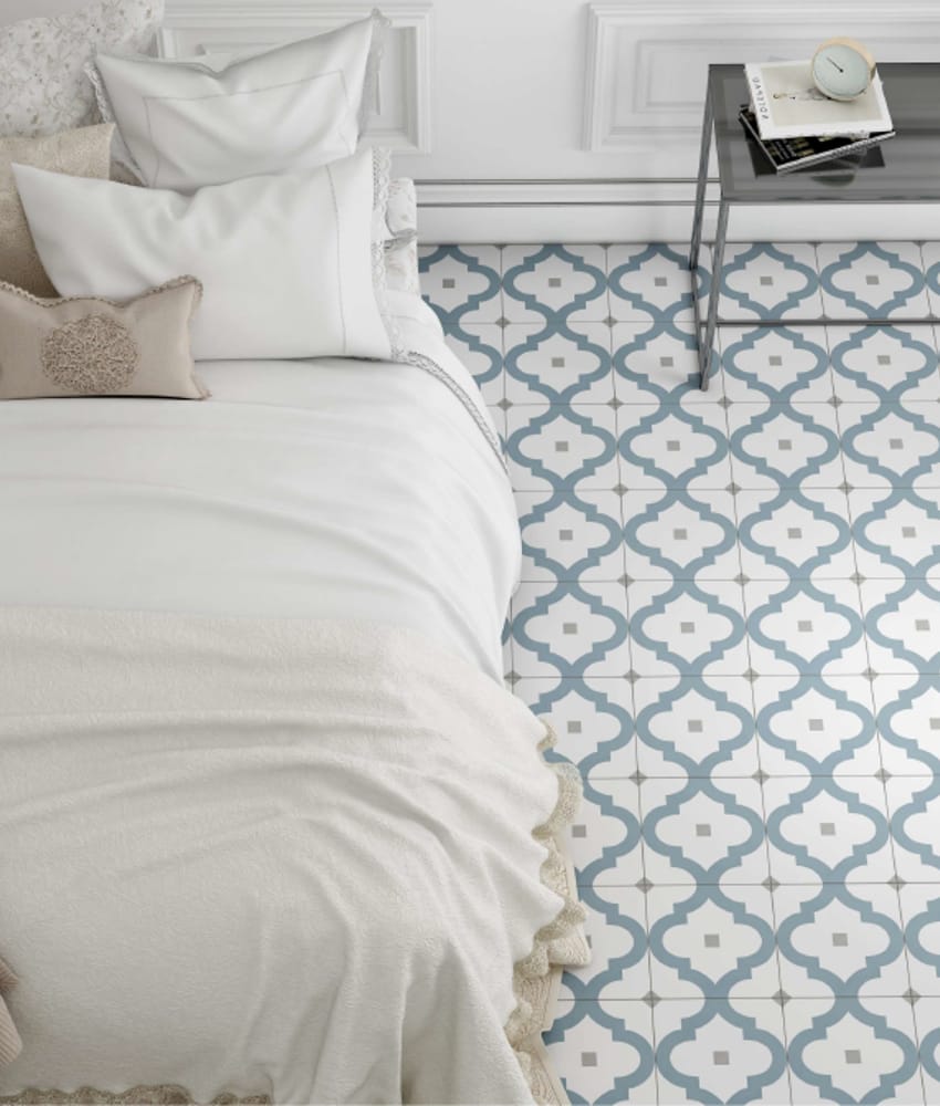 Carrelage effet carreau ciment MERIDIO TABARCA AZUL 20X20 - 1 m²