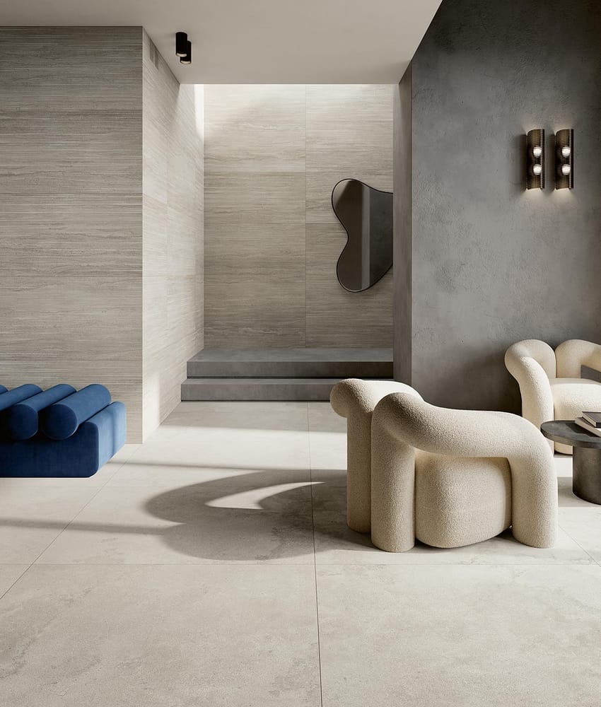 Carrelage effet pierre VESPERA GRIGIO Naturel 120,8x120,8 cm
