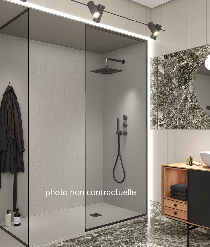 Receveur de douche extra-plat CLASIC PIZARRA TORTORA