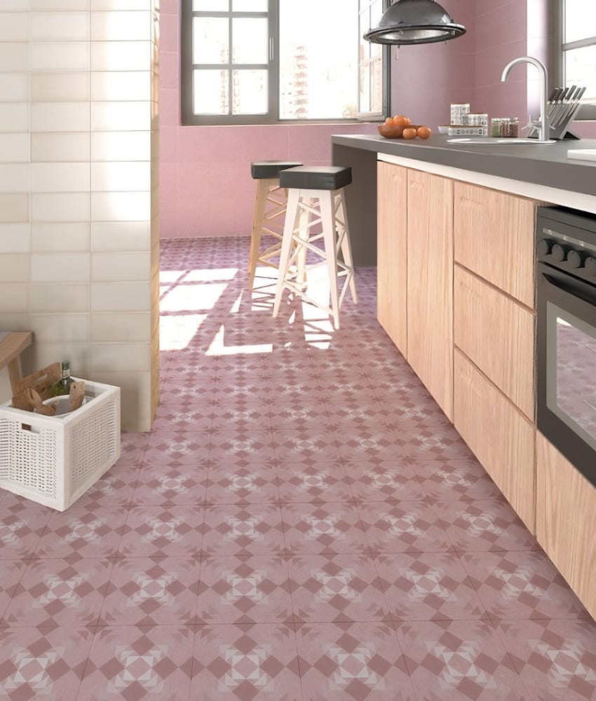 Carrelage style pop seventies Carrelage style Pop/Seventies inspiration Art Déco 20x20 cm BENACO CORAL - 1m² - As de Carreaux