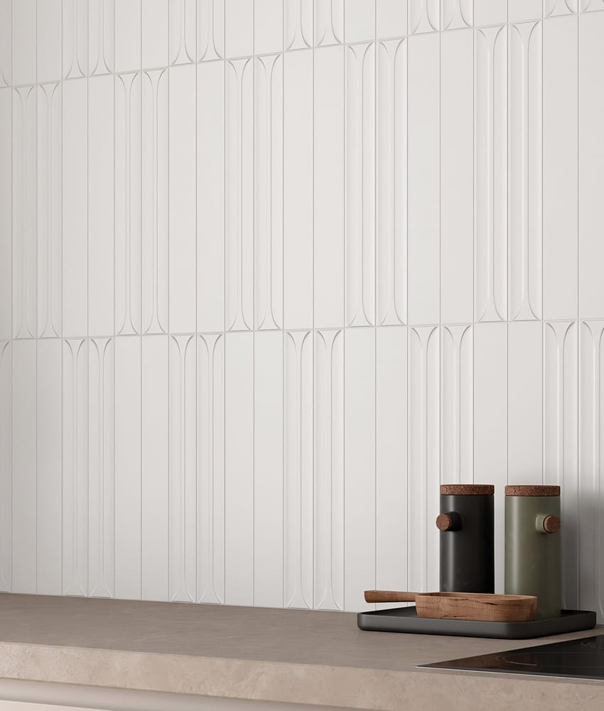 Carrelage mural HOPE WHITE BRO 5x40 cm