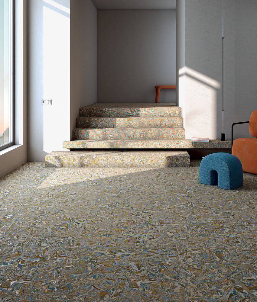 Carrelage effet béton SMOOTHIE TUTTI FRUTTI -R R10 80x80 cm
