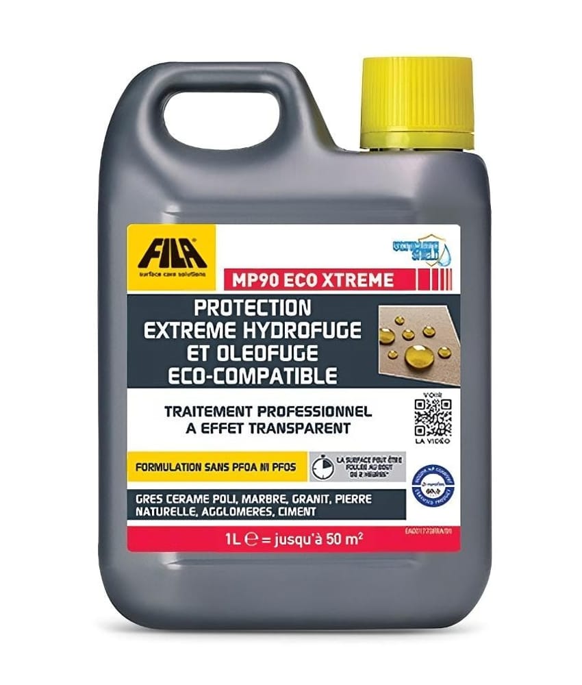 Produits d'entretien, traitants Anti-tache pour pierre naturelle polie et grès cérame poli Fila MP90 1l - As de Carreaux