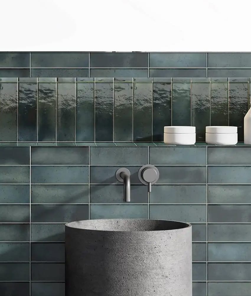 Faïence effet zellige AUSTRIECH SAPPHIRE 6,5X20 - 0,62 m²