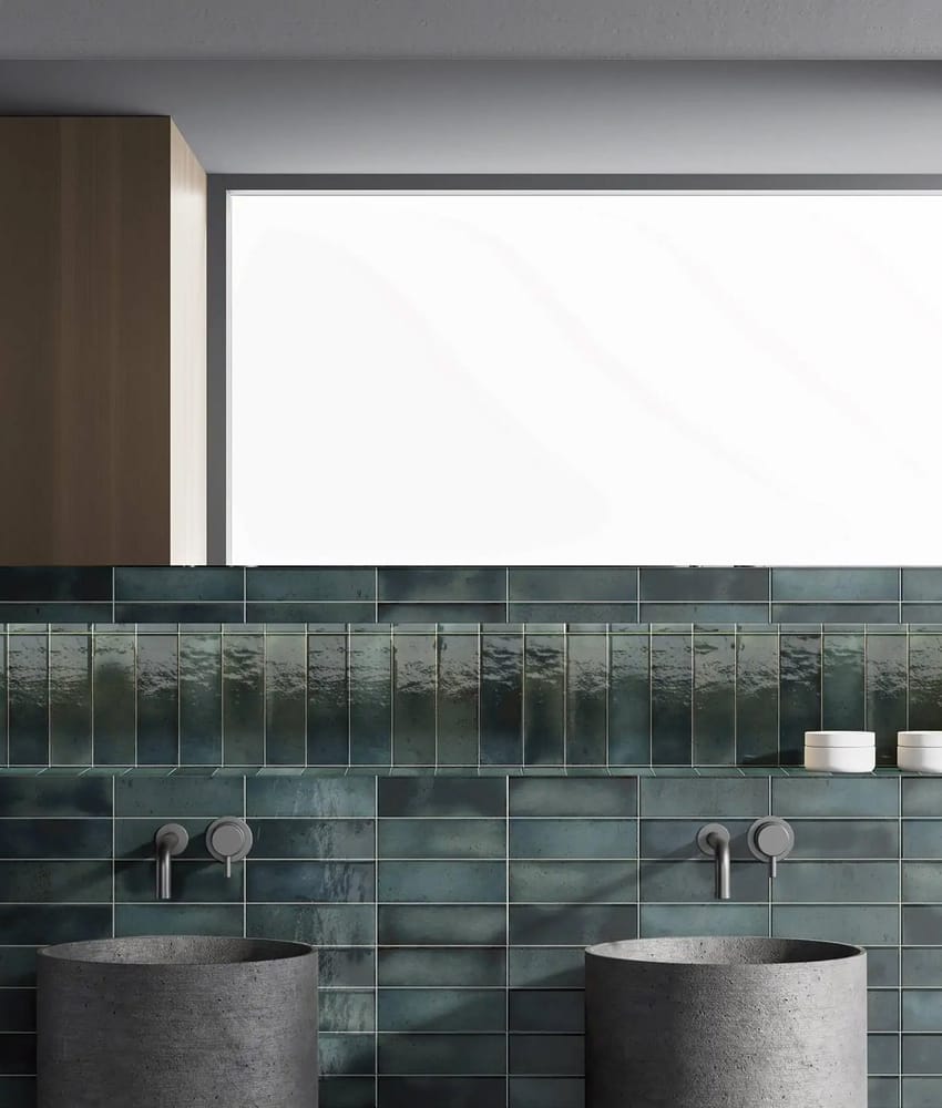 Faïence effet zellige AUSTRIECH SAPPHIRE 6,5X20 - 0,62 m²