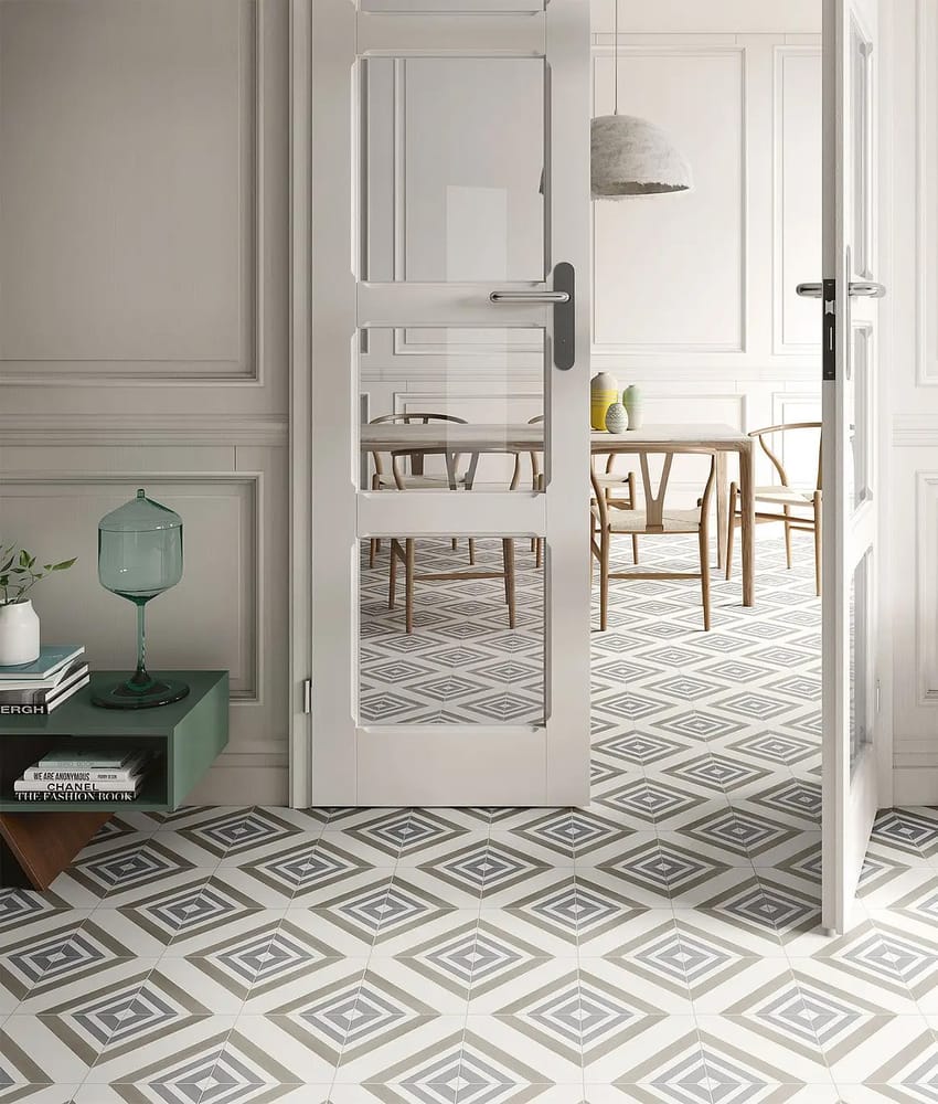Carrelage DECO GEO C TAUPE 20x20 Inspiration scandinave