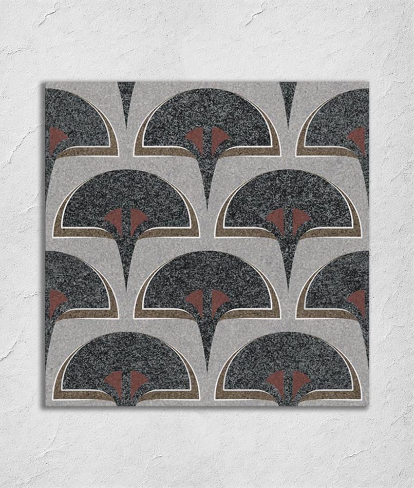 Carrelage écaille CHATELET TRANGO BASALT 20x20 cm