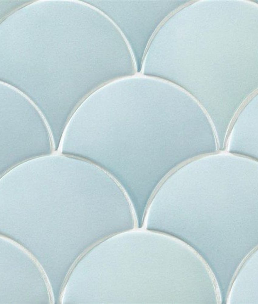 Carrelage uni bleu clair sans motif, taille 12,7X6,2 pour décoration intérieure moderne et épurée