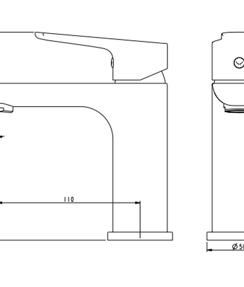 Mitigeur lavabo YREKA chromé