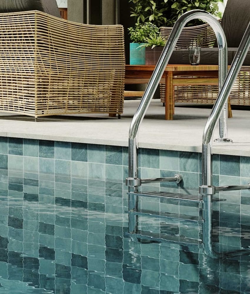 Carrelage style piscine tropicale EDEN BALI 33X33 cm - 1m²