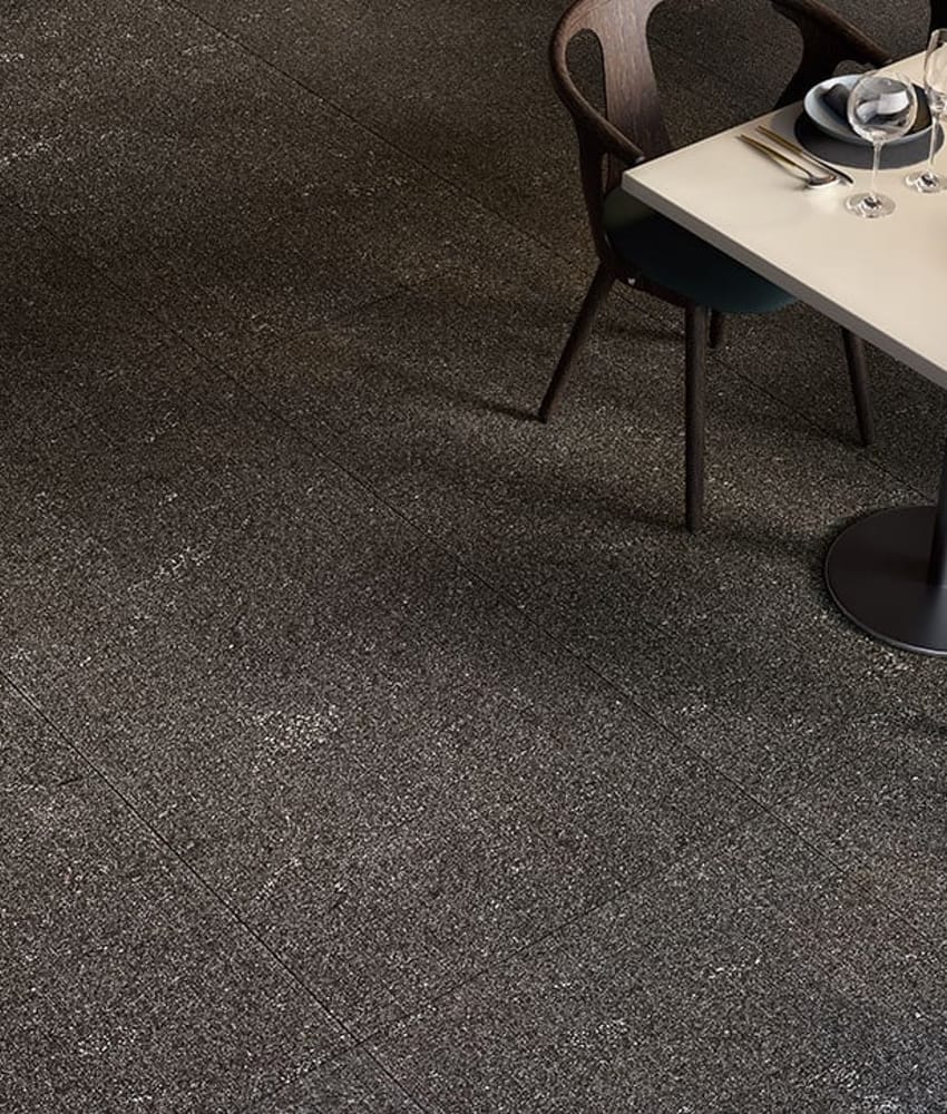 Carrelage grès cérame effet pierre PALMERSTON BLACK 75X149,7 - 1,22m²