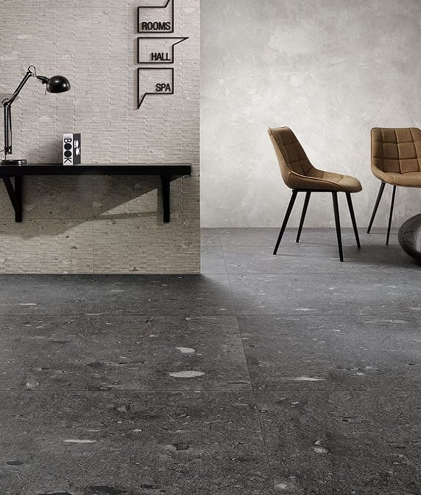 Carrelage grès cérame effet pierre MAITLAND BLACK 30X60 - 1,08m²