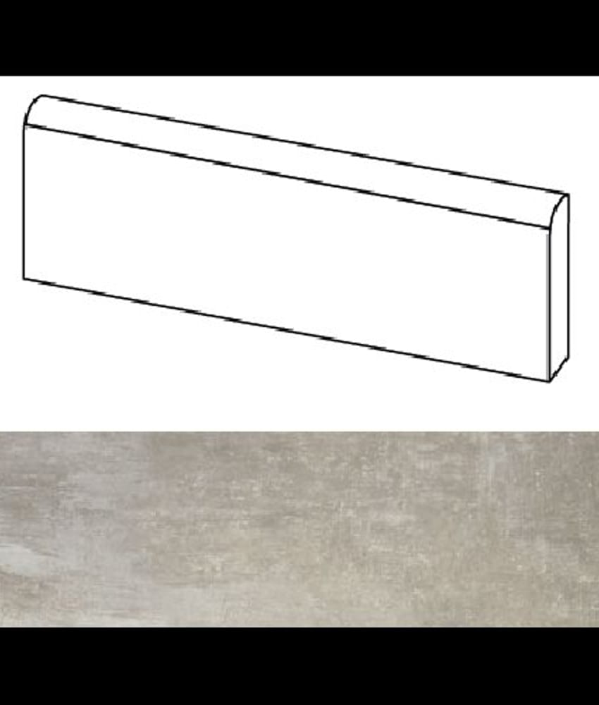 Plinthe intérieur Cement 8x43 cm - 4.3 mL