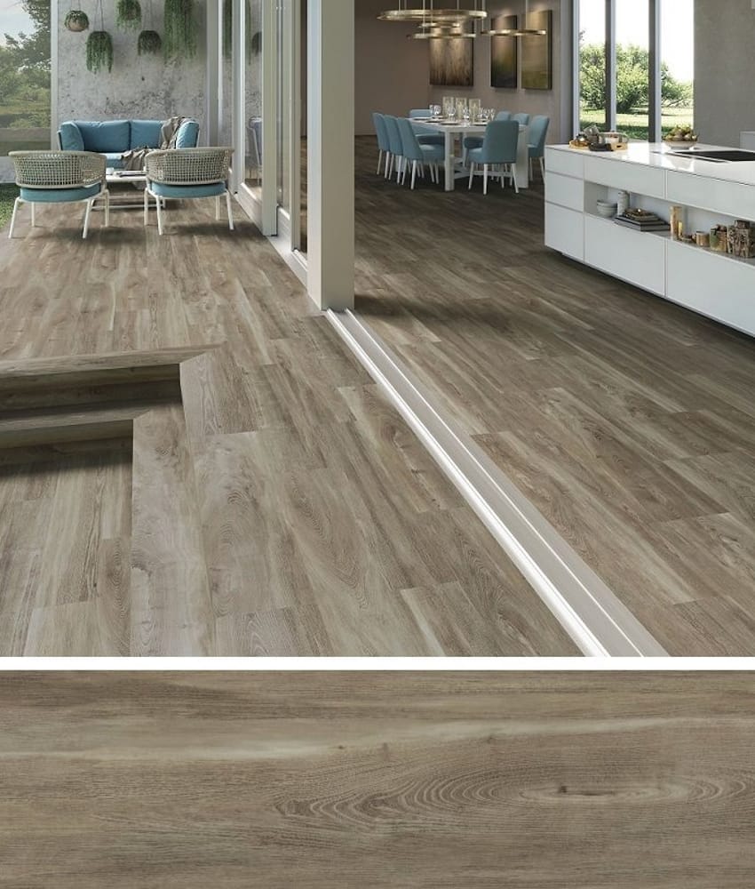 Carrelage imitation parquet Carrelage imitation parquet rectifié vieilli mat 29.5x120 BELFAST WALNUT R10 - 1.06 m² - As de Carre
