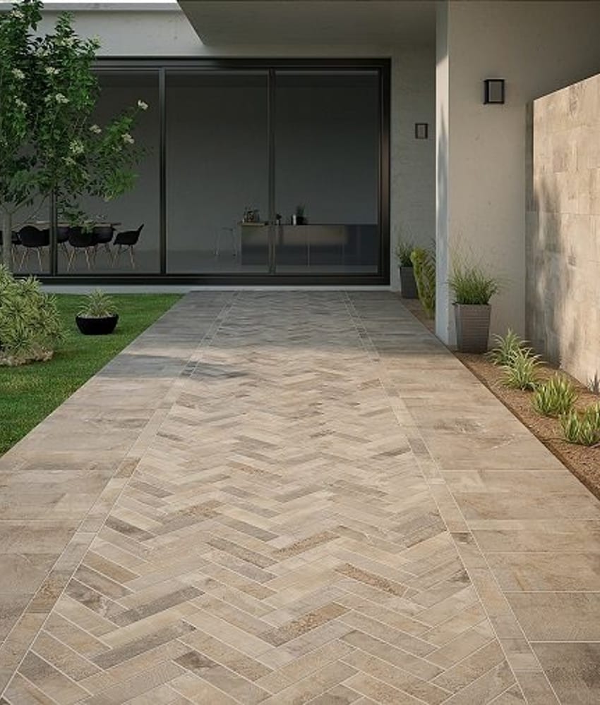 Carrelage imitation pierre Carrelage effet pierre Brickbold Ocre 8.15x33.15cm - 1.24m² - As de Carreaux