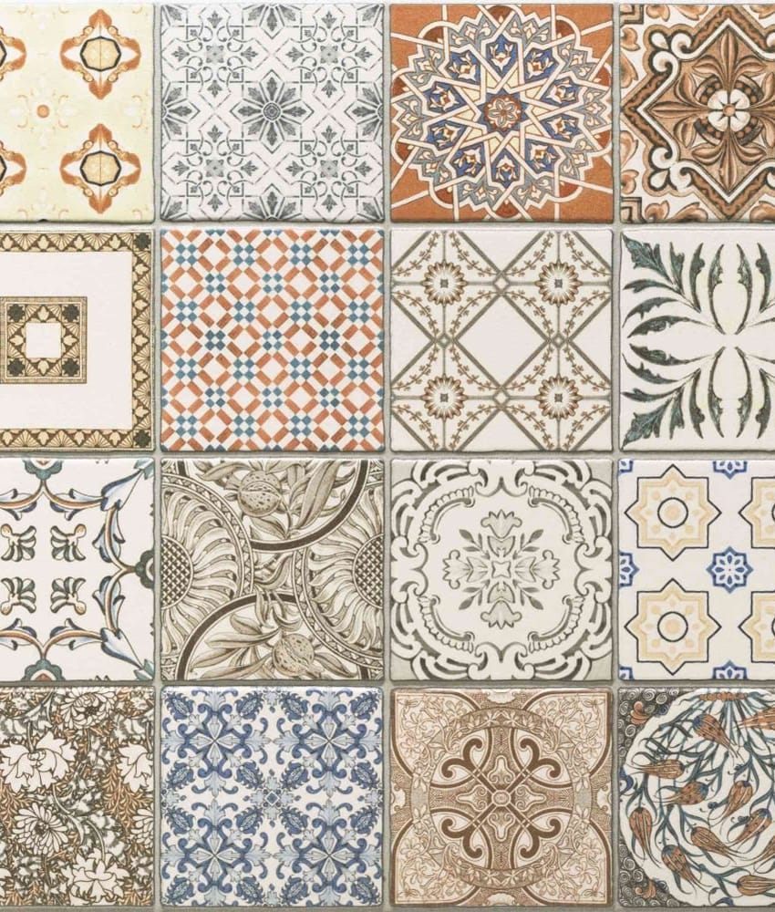 Faiences style carreau ciment Carrelage sol ou mur style ancien PROVENZA 44x44 cm - 1.37m² - As de Carreaux