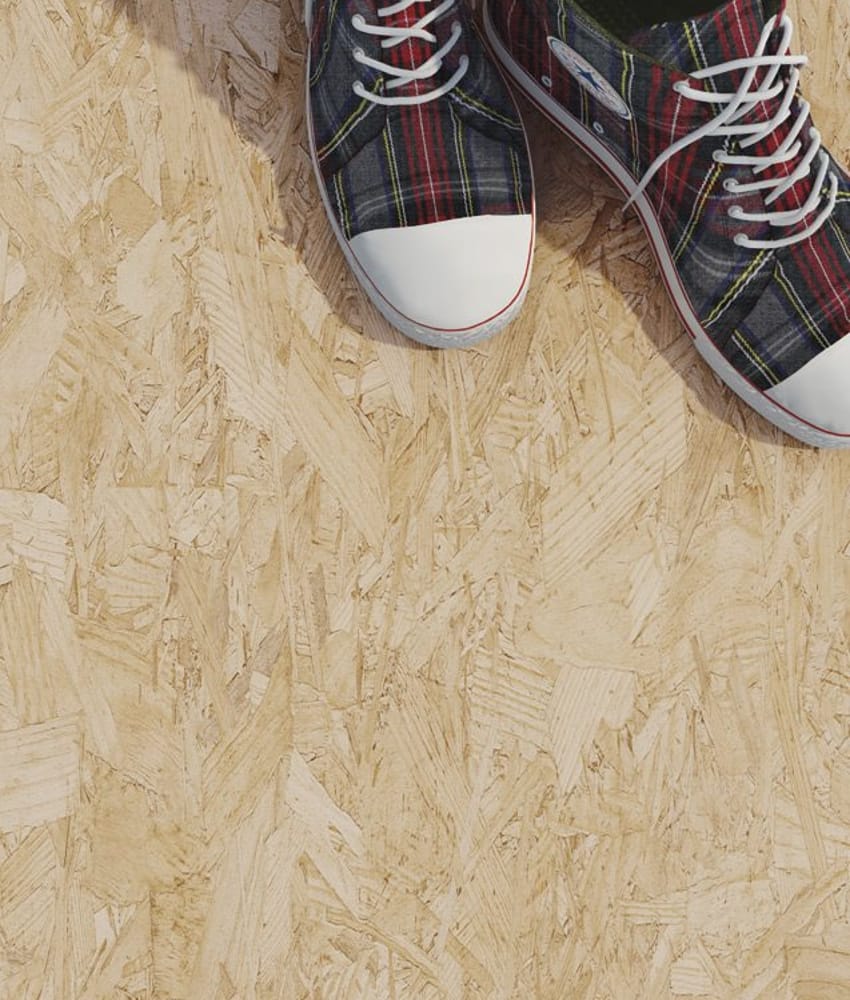 Carrelage imitation parquet Carrelage rectifié imitation OSB bois aggloméré STRAND 59.3X59.3 cm - 1.055 m² - As de Carreaux