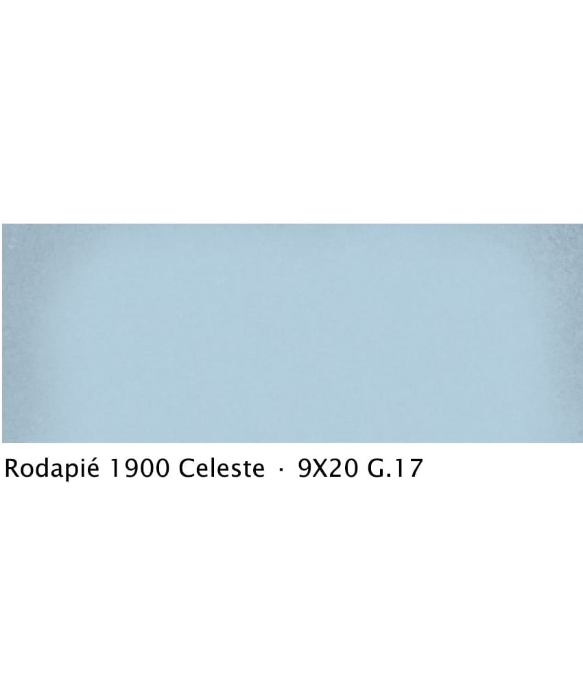 Plinthe intérieur vieillie 1900 9x20 cm BLEU CELESTE - Plinthe carrelage intérieur - As de Carreaux
