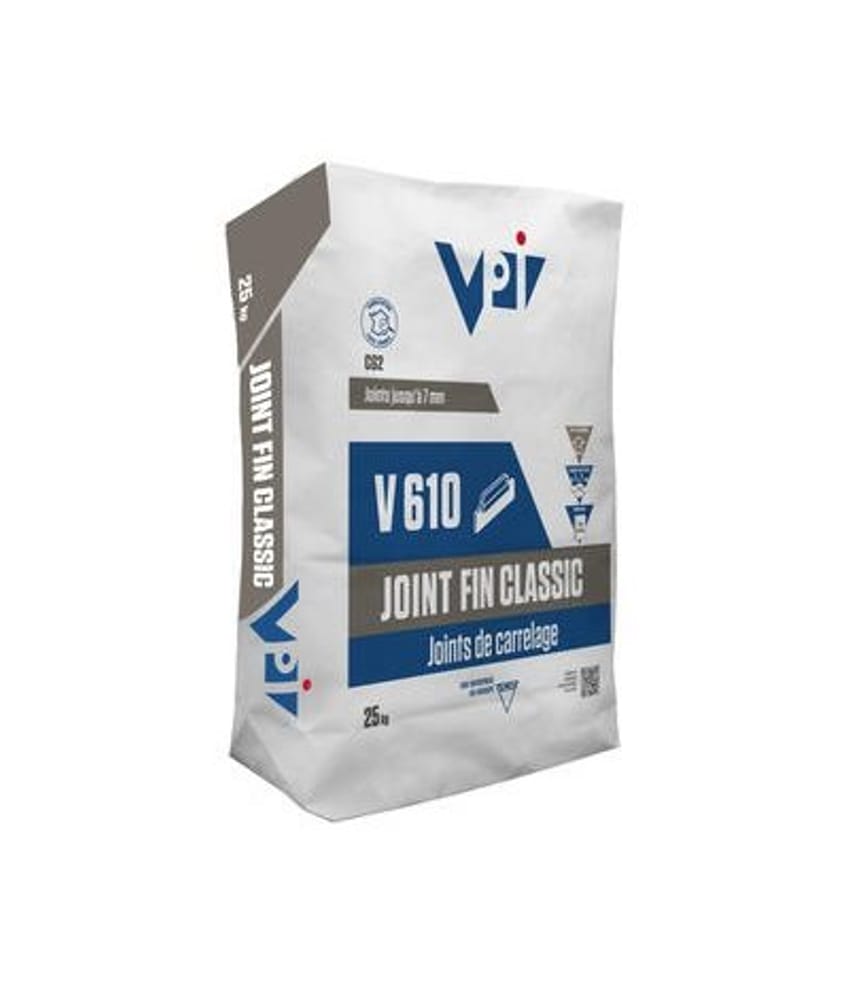 Joints carrelage classiques Joint fin classic pour carrelage V610 granit – 5 kg - As de Carreaux