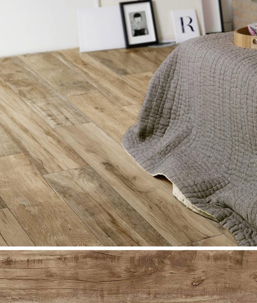 Carrelage imitation parquet Carreau imitation bois 20x120 cm WOODMANIA Caramel - 0.96 m² - As de Carreaux