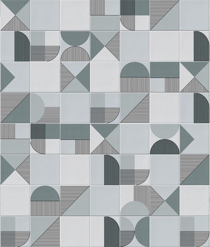 Faiences style pop, seventies Faïence géométrique turquoise 23x33.5 cm NAGO TURQUESA- 1m² - As de Carreaux