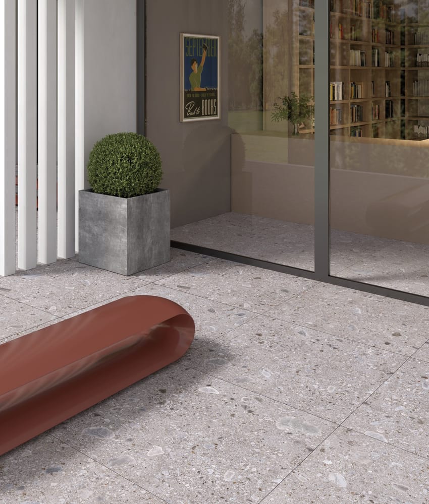 Carrelage imitation pierre OXNOR GREY R10 - 80X80 - 1,28 m²