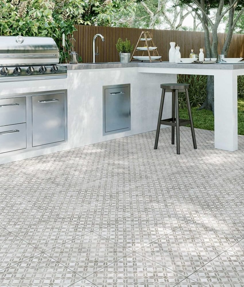 Carrelage effet ciment FRUNA ASH - 32,9X32,9 - 0,65 m²