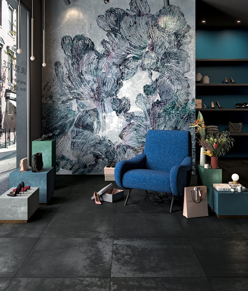 Carrelage grès cérame effet métal LIMA VENOM - 80x80 - 1,62 m²