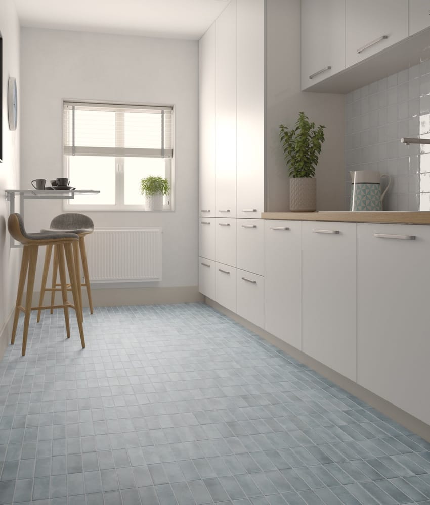 Faience brillante esprit zellige CORTA BLUE GRASS - 5X15 - 0,5 m²