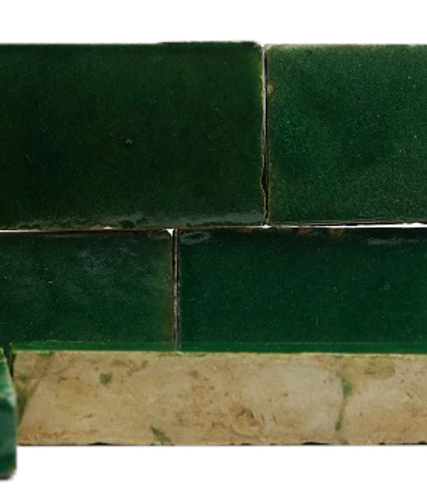 Véritable bejmat de fabrication artisanale VERT 4.5X14 - 0.56 m²