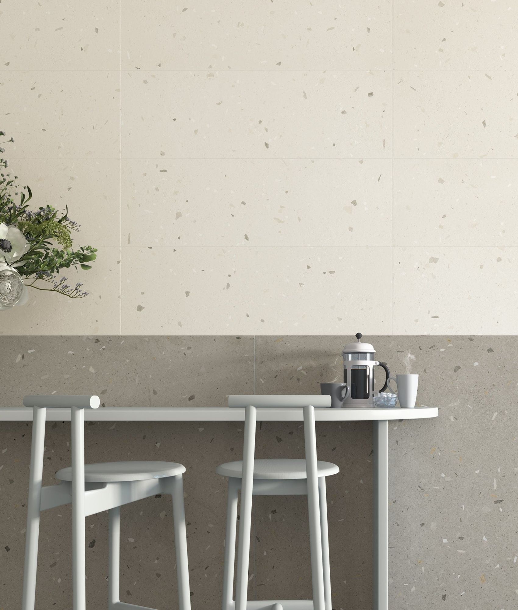 Carrelage style terrazzo COMINO SESAMO - 60x120 - 1,44 m²