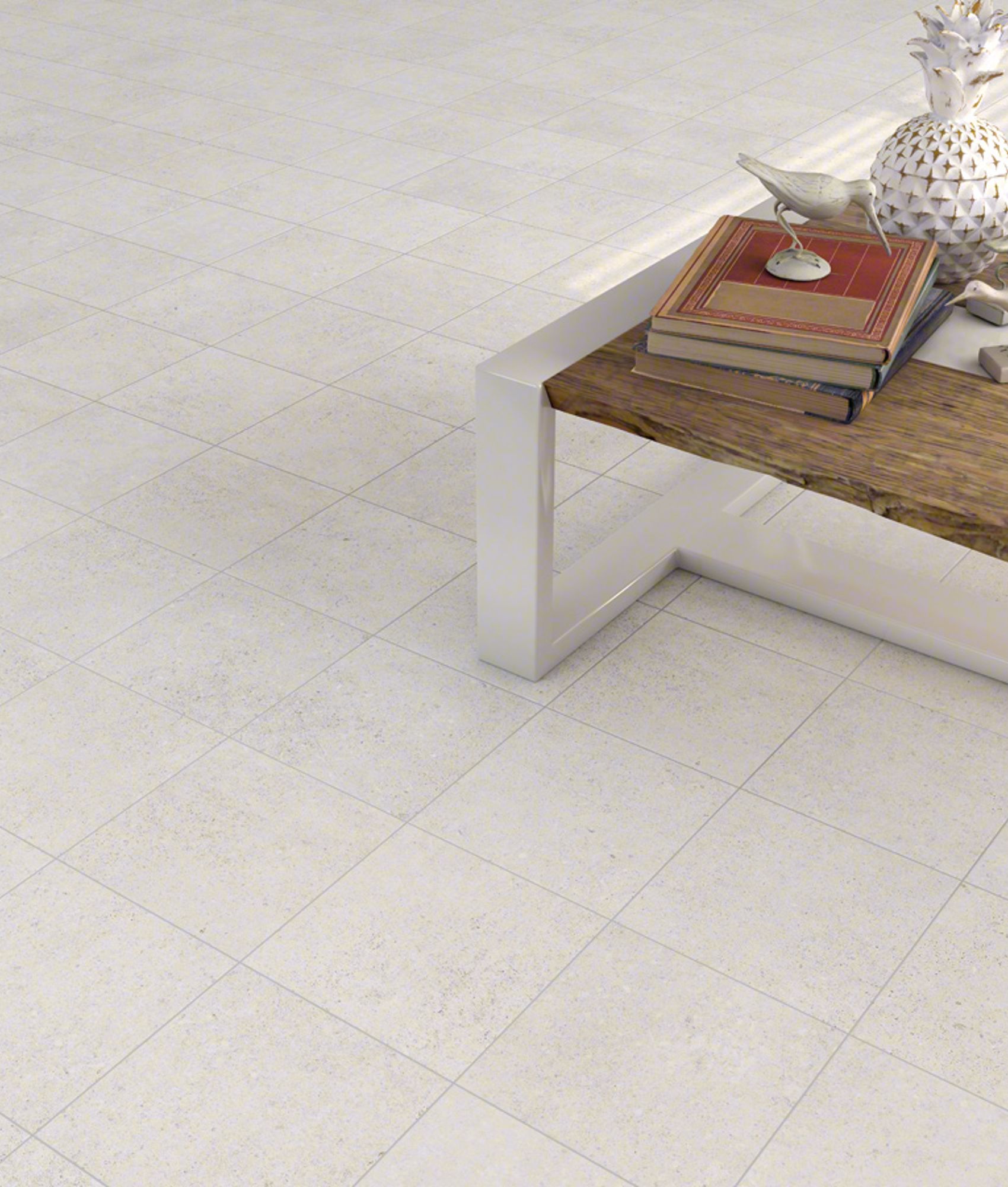 Carrelage noir et blanc Carrelage effet pierre 20x20 cm NASSAU Blanco - 1m² - As de Carreaux