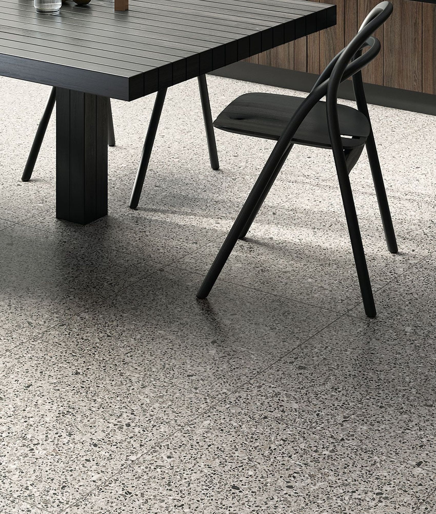 Carrelage grès cérame brillant effet pierre PALMERSTON GREY 60X60 - 1,44m²