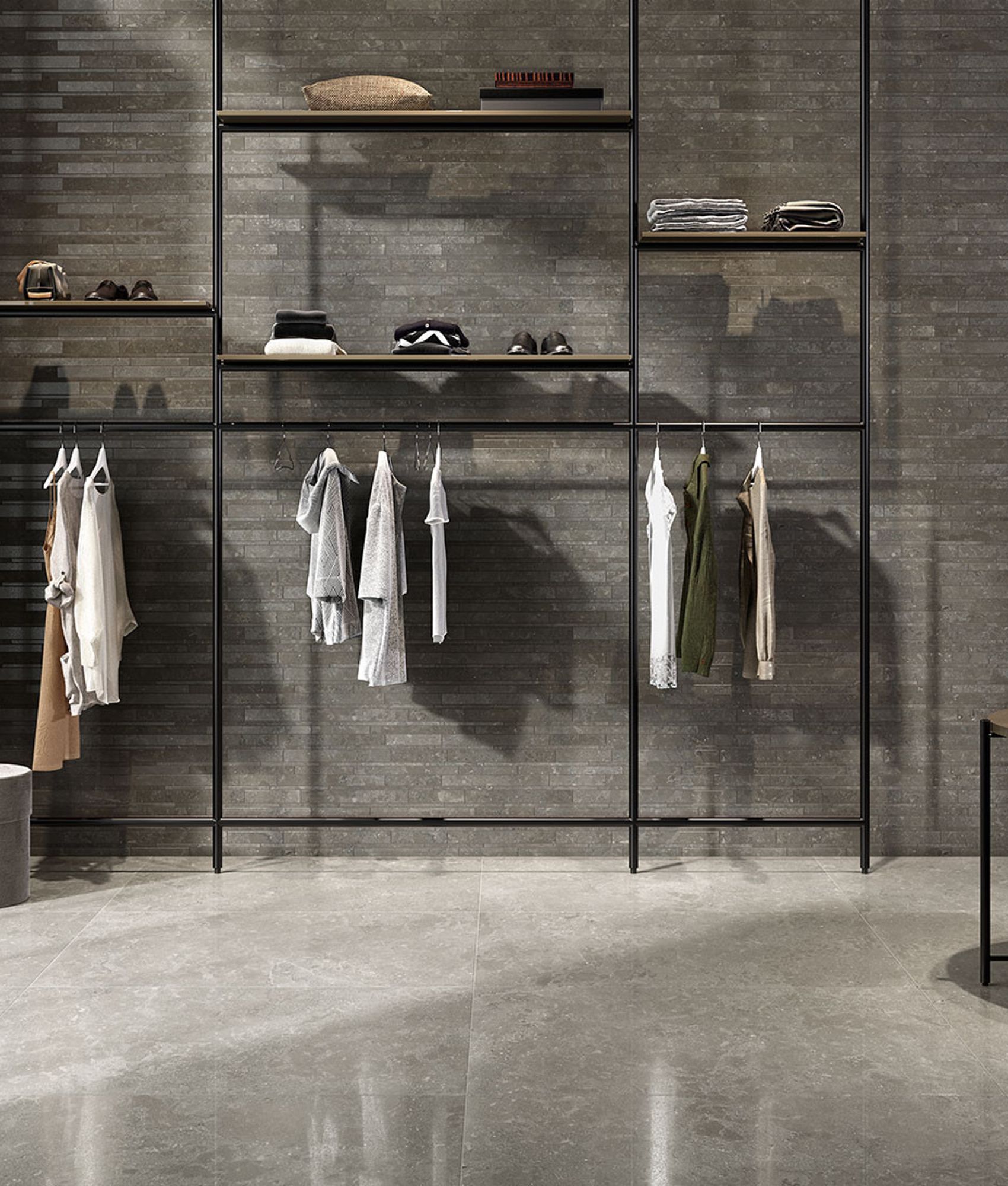 Carrelage grès cérame effet pierre LAROCHE LIGHT GREY 60X120 - 1,44m²