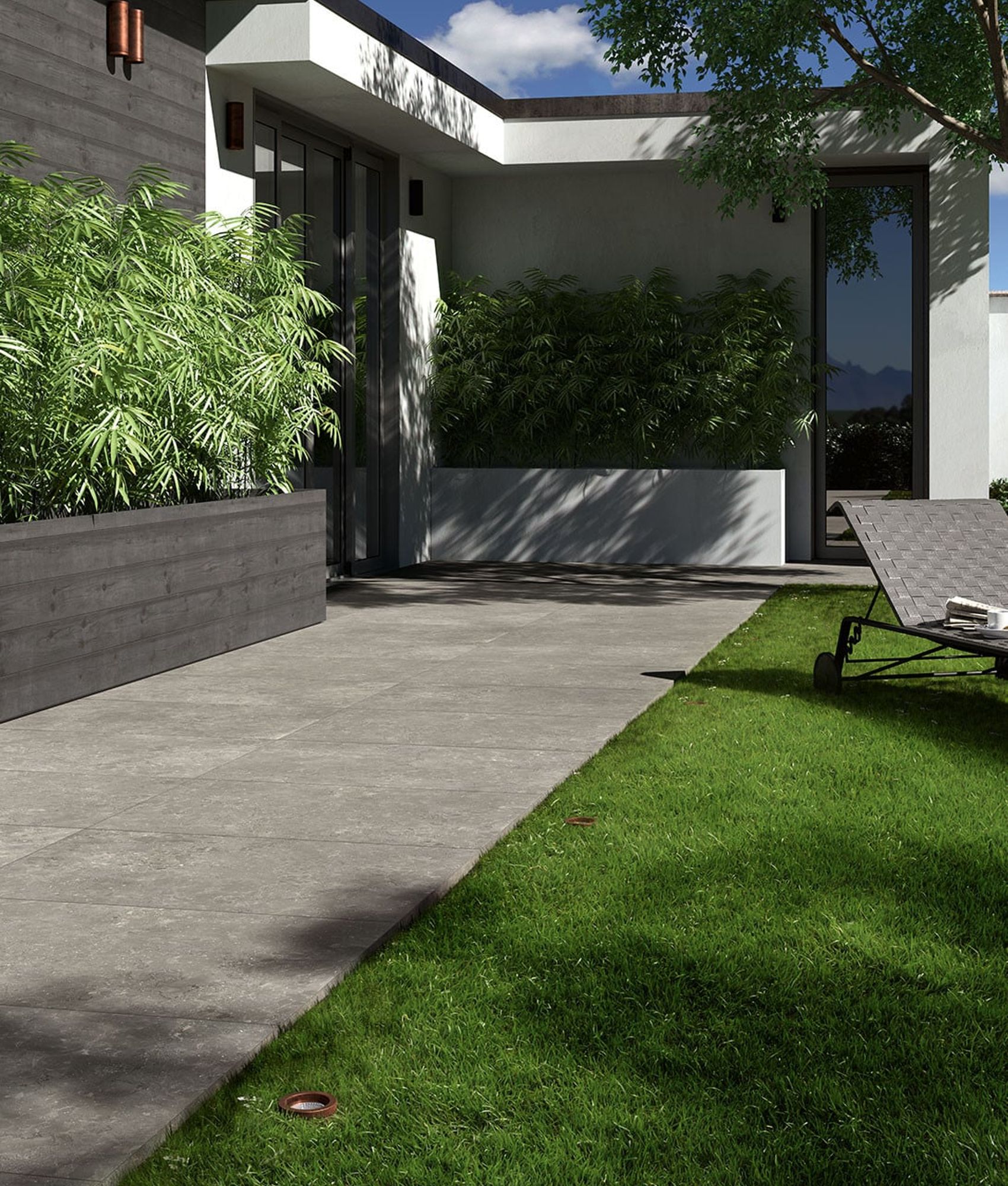 Carrelage grès cérame effet pierre LAROCHE LIGHT GREY 60X120 - 1,44m²